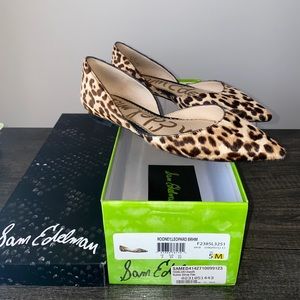 Sam Edelman Pointed Toe Leopard Flats
